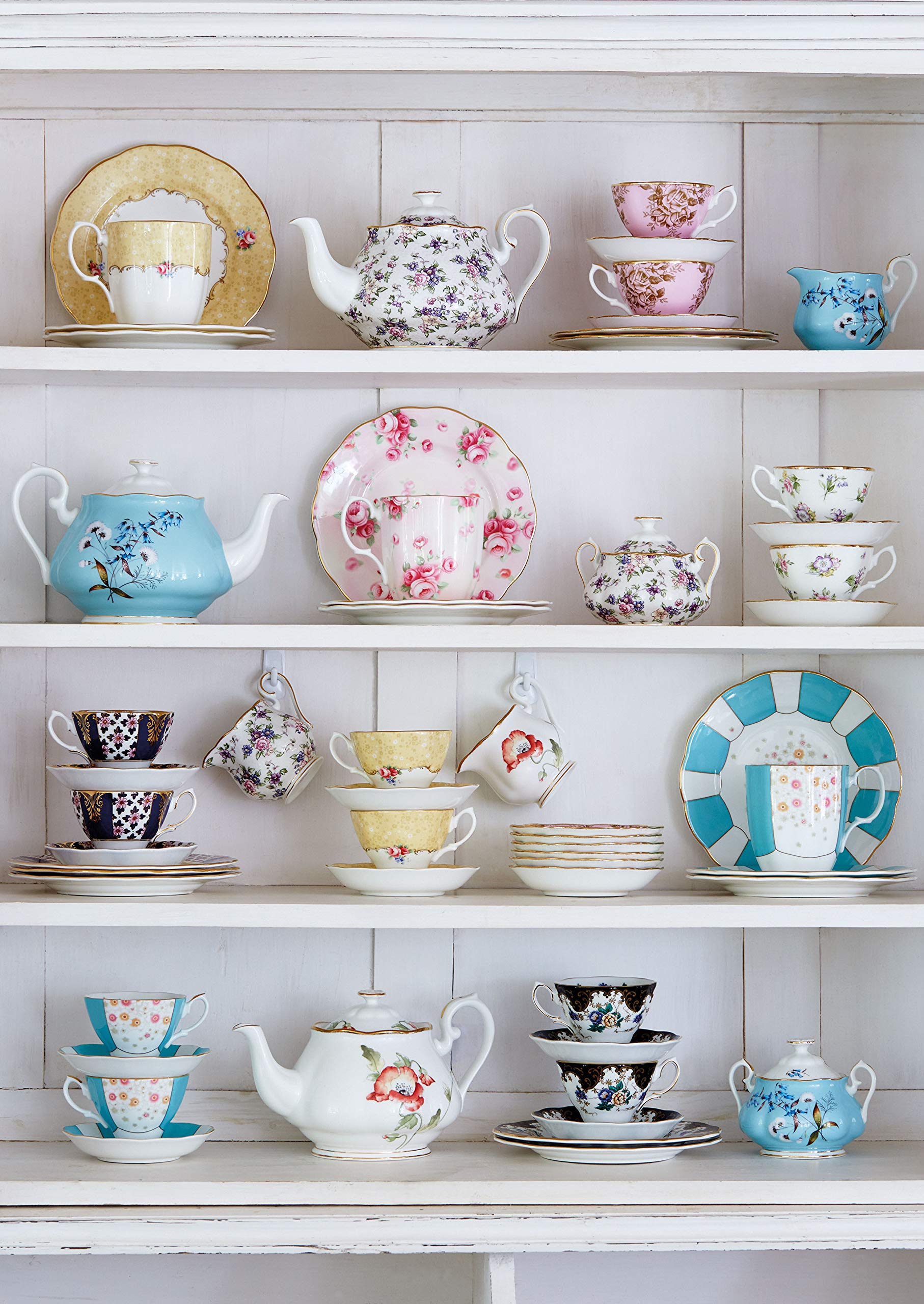 Royal Albert 100 Years 1950-1990 Plate Set, Mixed Patterns, 5-Piece - Image 4
